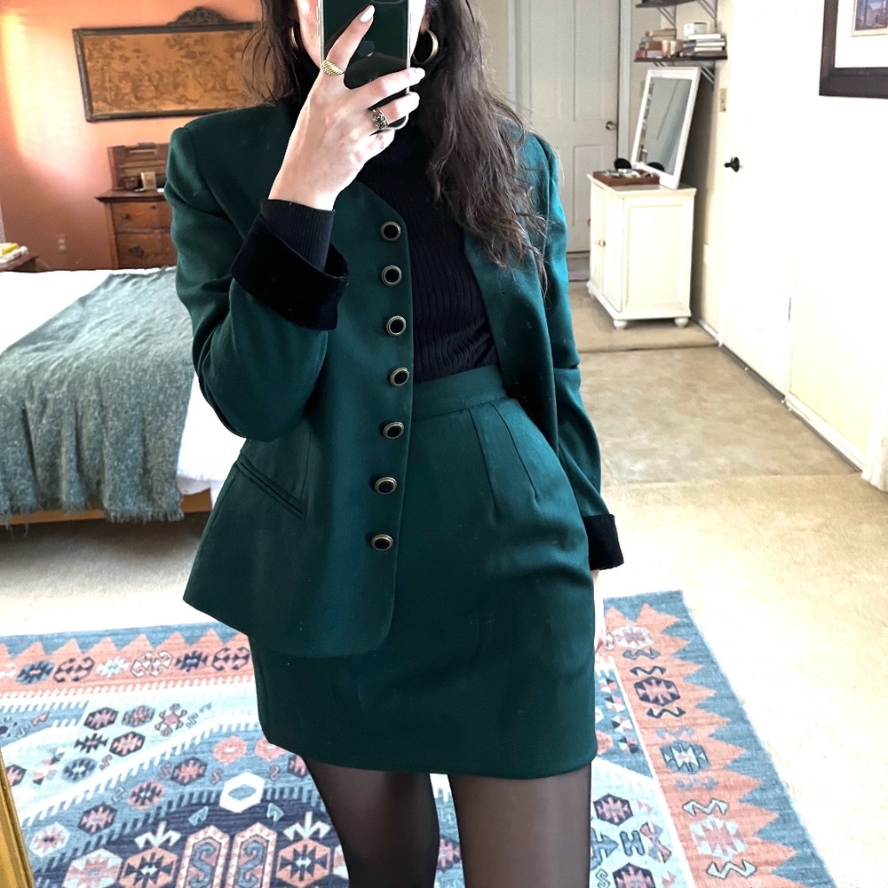 ✨Huntergreen wool suit✨